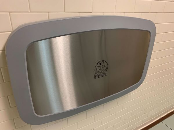 bathroom diaper changing station