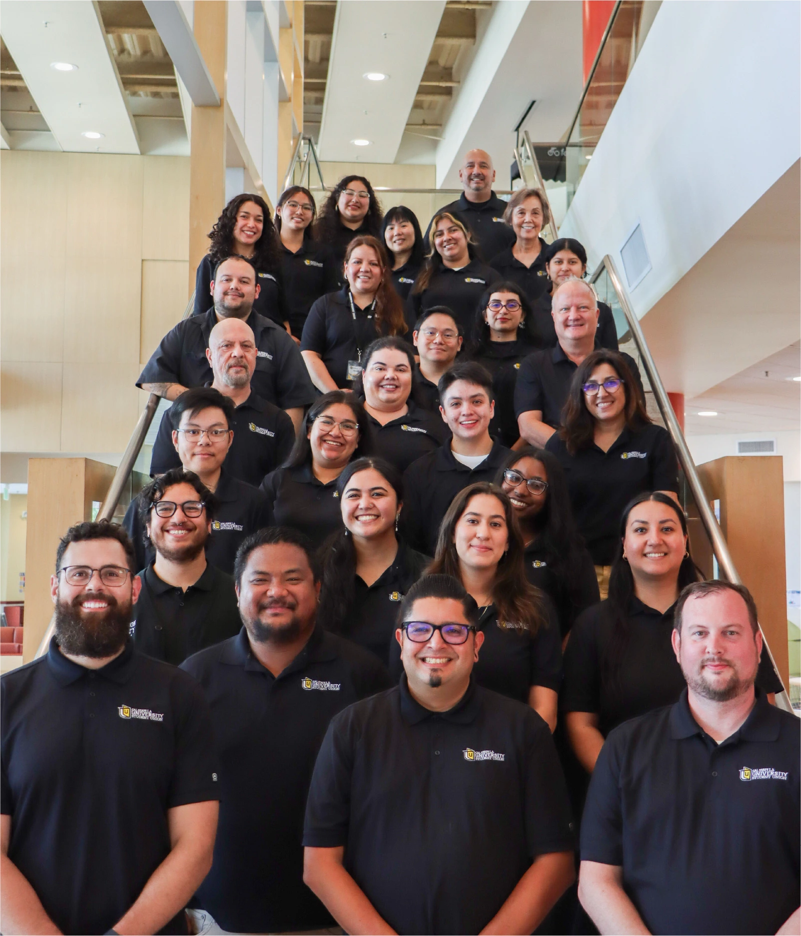 group photo of full time u-su staff